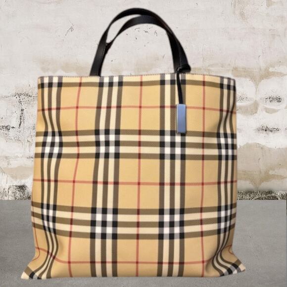 BURBERRY London Nova Check Tote Bag with COA & Dustbag Included - Picture 1 of 12